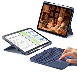 ESR iPad (A16) 11th/10th Gen Flex Navy Keyboard Case 10.9"
